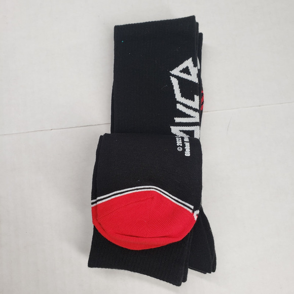 Perri's Socks Slayer Crew Socks 3-Pair Mens 7-12 Licensed Black Red Goth Metal - Picture 7 of 10